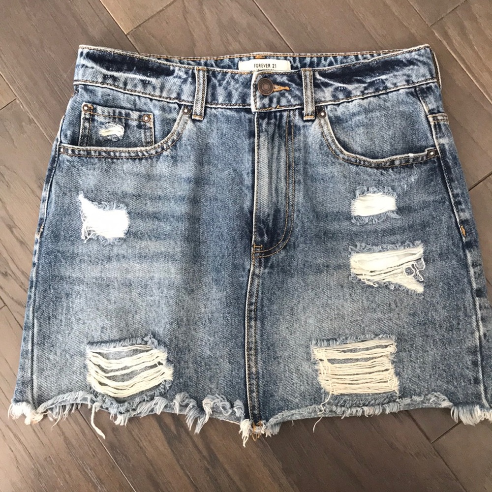 F21 Denim Skirt